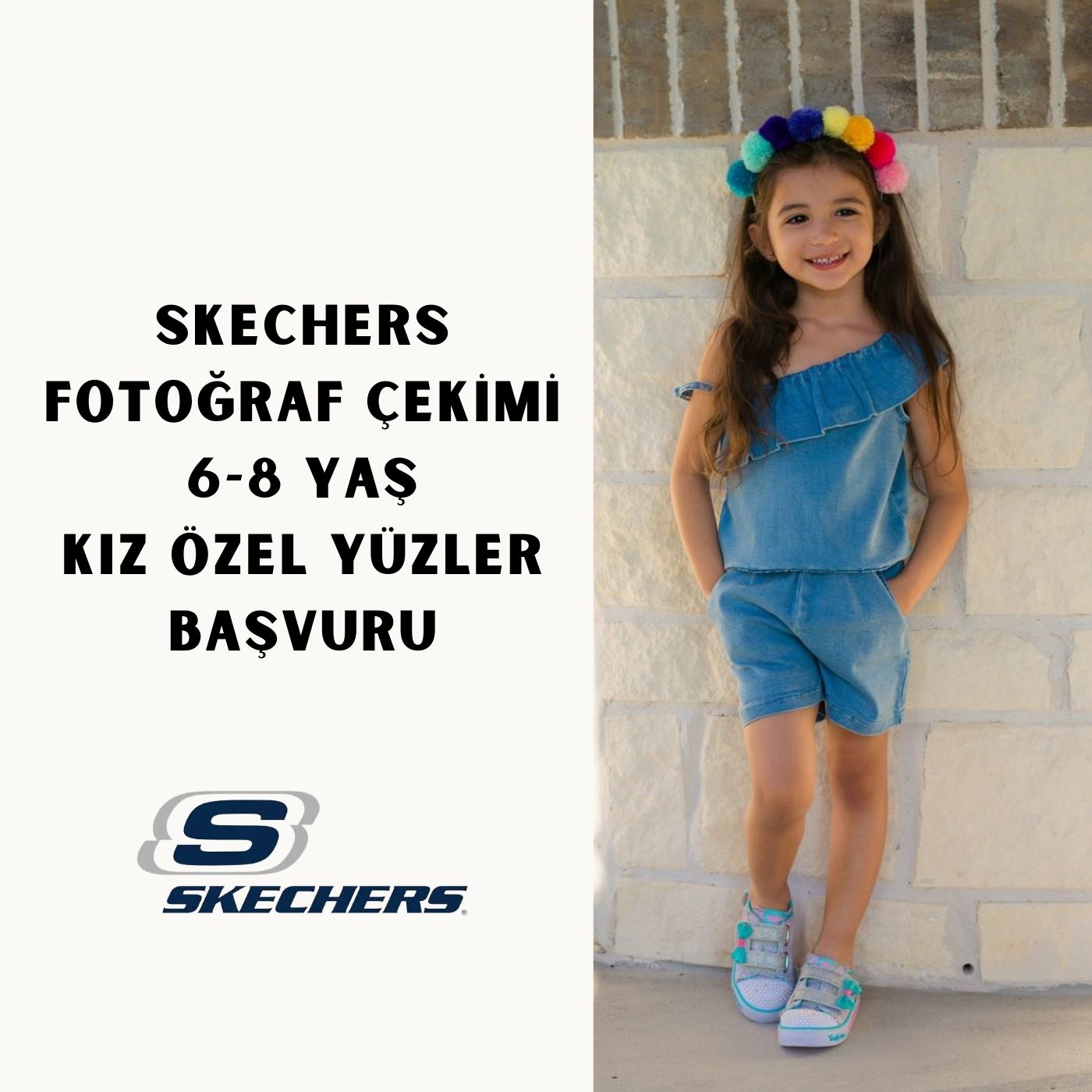 Skechers Fotoğraf Çekimi 6-8 yaş kız özel yüzler