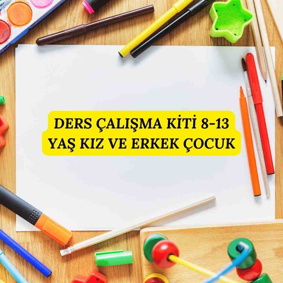 Ders Çalışma Kiti 8-13 Yaş Kız ve Erkek Çocuk Celebrity Sunum