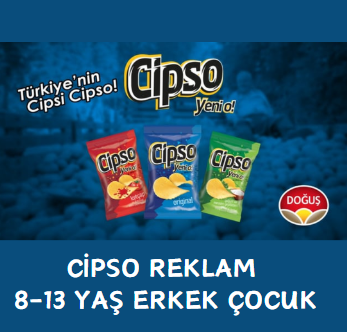 Cipso Reklam 8-13 Yaş Erkek Çocuk