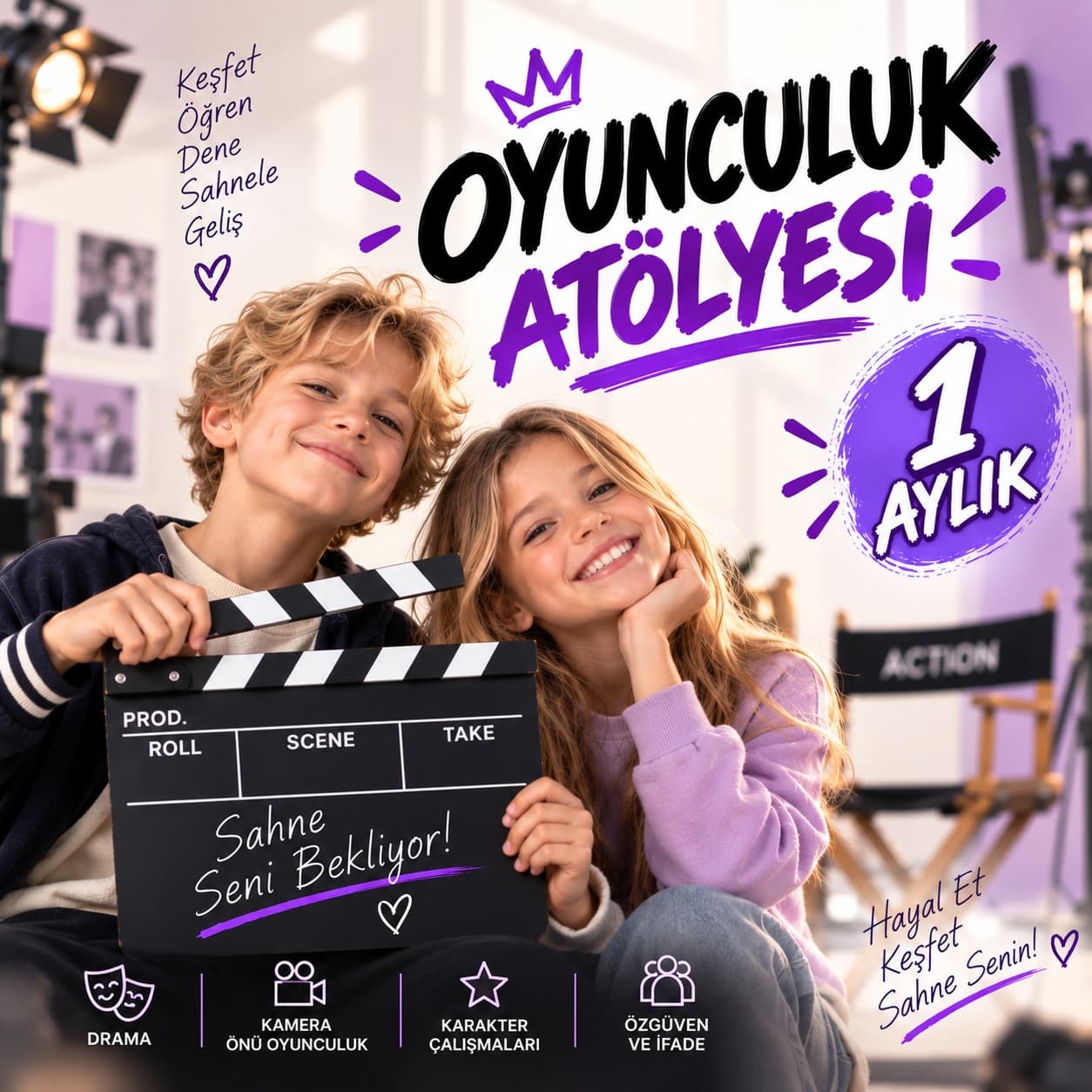 1 Aylık Oyunculuk Atölyesi